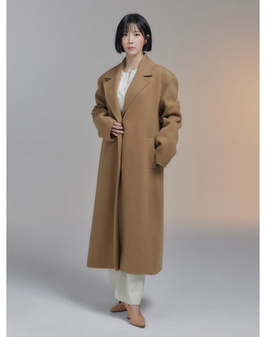 HANDMADE CASHMERE COAT(CAMEL)