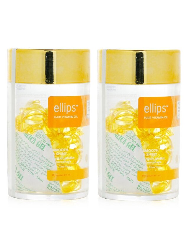 엘립스 엘립스 헤어 오일 스무스샤이니 듀오 세트 2x50capsules 착용컷