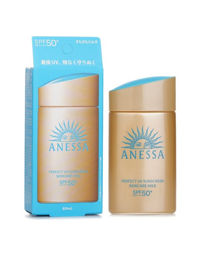 아넷사 아넷사 아네사 퍼펙트 U-V 스킨케어 밀크 SF50 60ml 착용컷