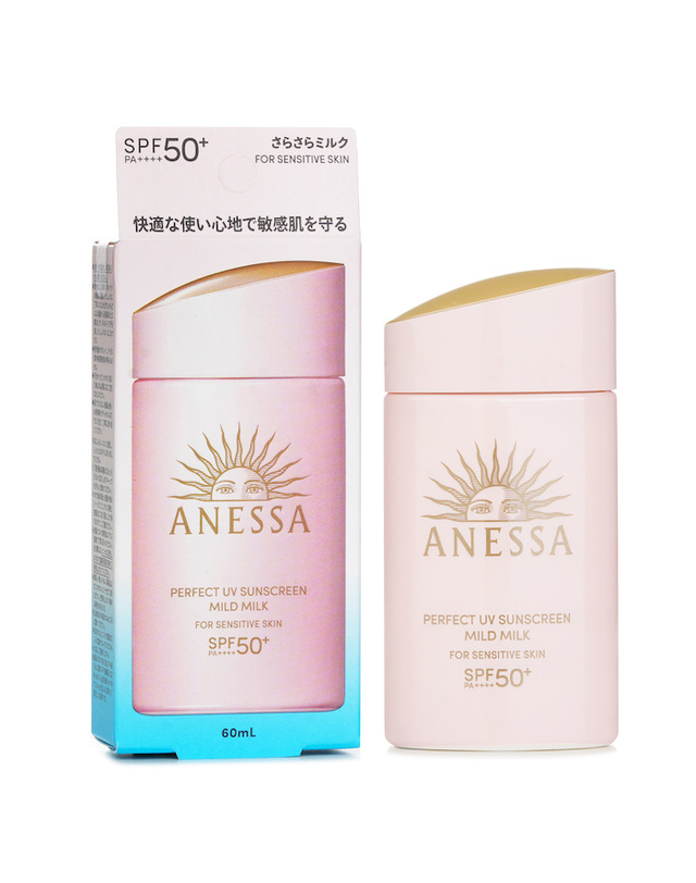 아넷사 아넷사 아네사 퍼펙트 U 마일드 밀크 포 센시티브 스킨 S 50+ P+++ 60ml 착용컷