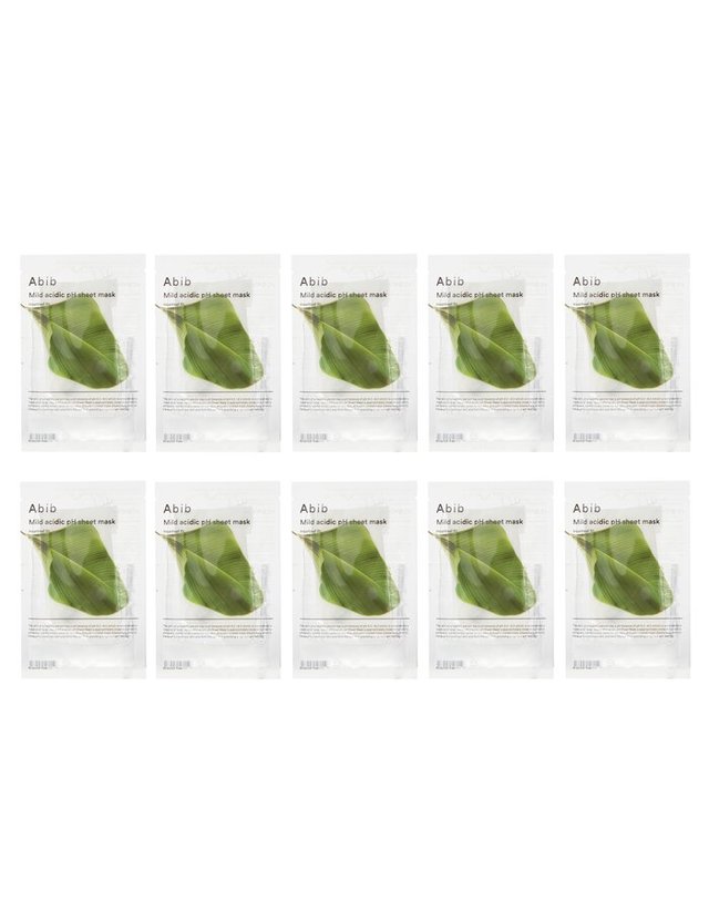 아비브 아비브 Heartleaf 약산성 pH 시트마스크 하트리프 핏 30mlx10pcs 착용컷