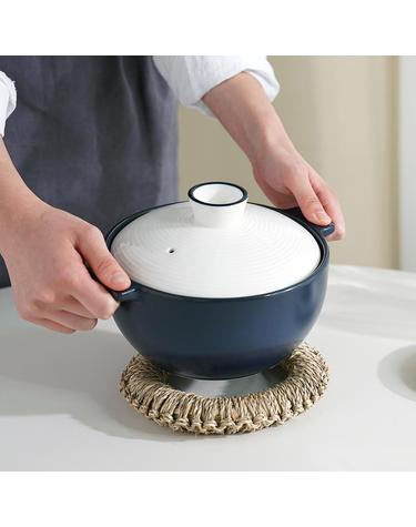 한국도자기리빙 리한 아름팟 무균열 뚝배기 12cm 블루