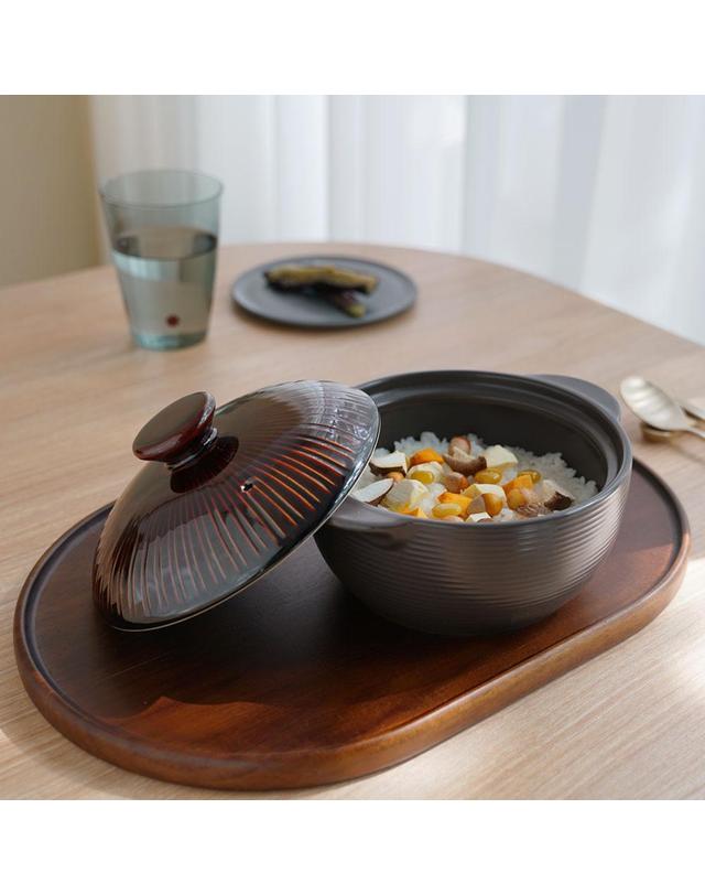 리한 한국도자기리빙 리한 라인팟 무균열 뚝배기 16cm 브라운 착용컷