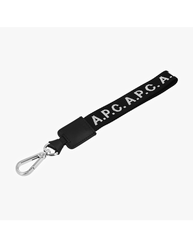 아페쎄 [아페쎄] 남녀공용 Jacquard 자카드 키링 키홀더(PAACM H63636 LZZ BLACK)) 착용컷