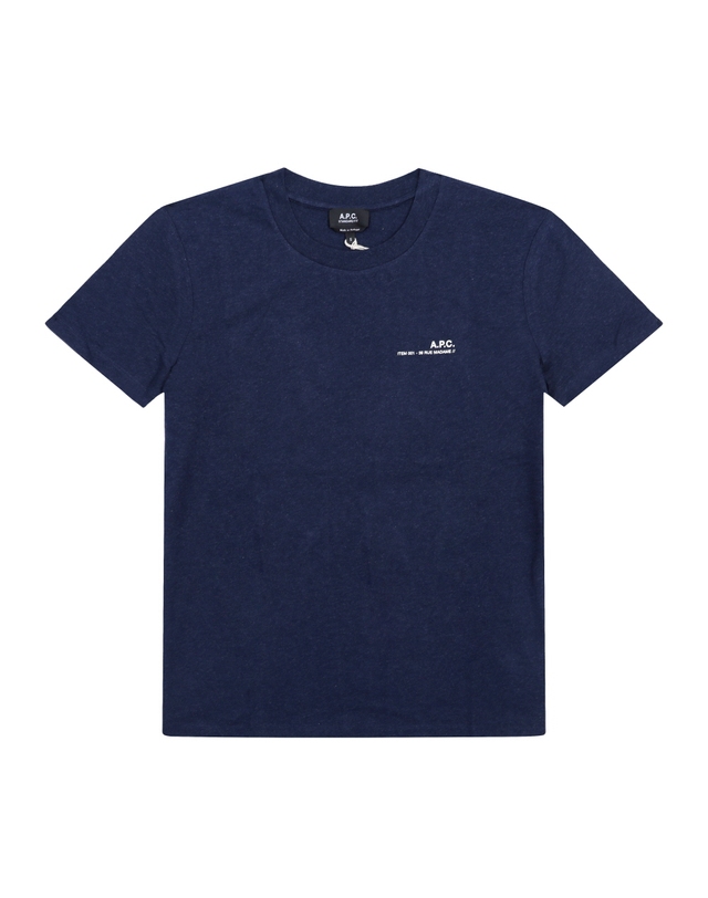 아페쎄 [아페쎄] 남녀공용 Standard Item 반팔 티셔츠(COHBO M26404 PIA MARINE CHINE) 착용컷