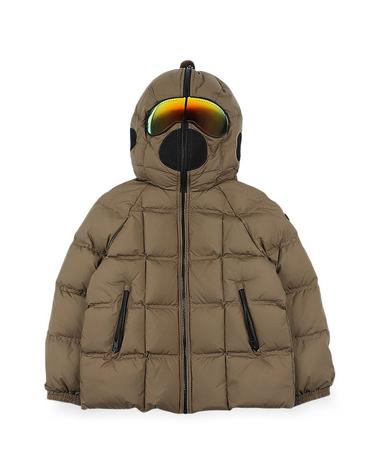 AI라이더스 키즈 스퀘어 퀼팅 고글 후드 패딩 자켓(카리부) JK 716R T MST 110