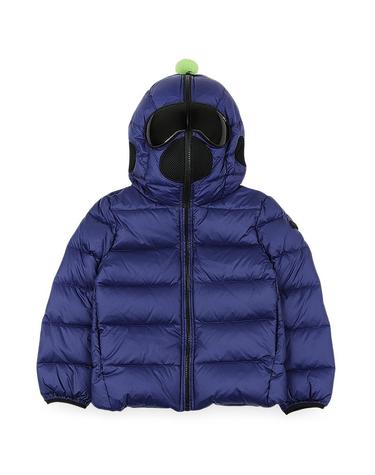 AI라이더스 키즈 나일론 고글 후드 숏패딩 자켓(브레톤블루) JK 794B T KJ6 21
