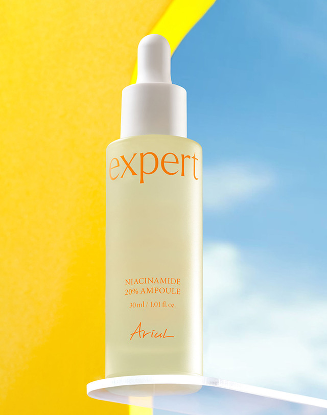 아리얼 엑스퍼트 나이아신아마이드 20% 앰플 30ml 착용컷