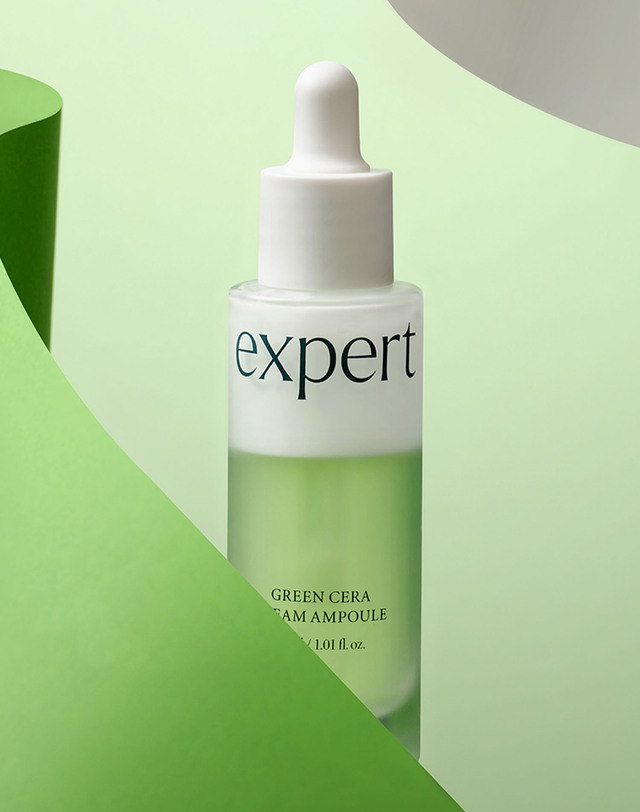 아리얼 엑스퍼트 그린 세라 크림 앰플 30ml 착용컷