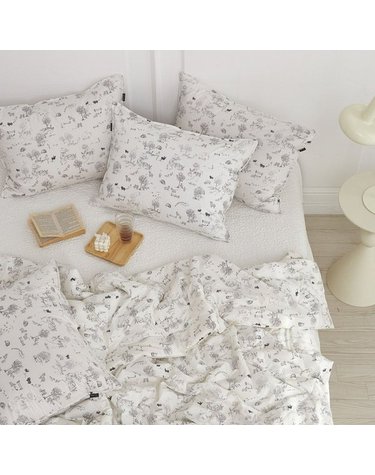 [갤러리아] 월레스 호주산 양모 100% 컴포터(5온스) 베개커버세트 Q