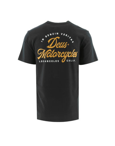 모토사이클 백로고 티셔츠 DMS241663D BLACK
