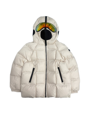 키즈 스퀘어 퀄팅 고글 후드 패딩 아이보리 JK 716R T TMF5 503