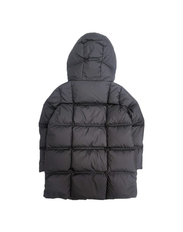 에이아이라이더스키즈 키즈 레이어드 후드 고글패딩 블랙 CK 720R T TMF5 90 착용컷