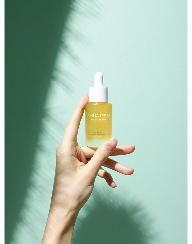 수아이레 100 오가닉 골든 드랍 오일 (20ml) 착용컷