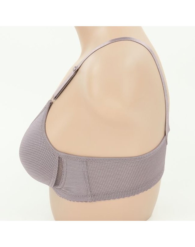 라비앙 [갤러리아] [라비앙] 2102 노와이어 끈조절 2단 후크 인견 몰드 브라 착용컷