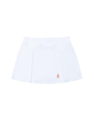 [여성] 메인심볼 화이트 테니스 스커트