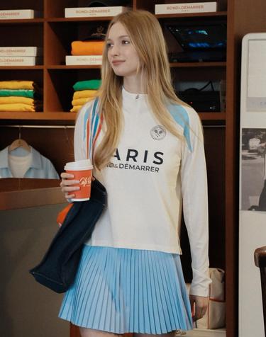 [남녀공용] PARIS 블록 코어 하이넥 롱슬리브