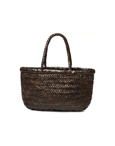 [공식] 26SS 미니 플랫 고라 토트백 다크브라운 8809 DK BROWN
