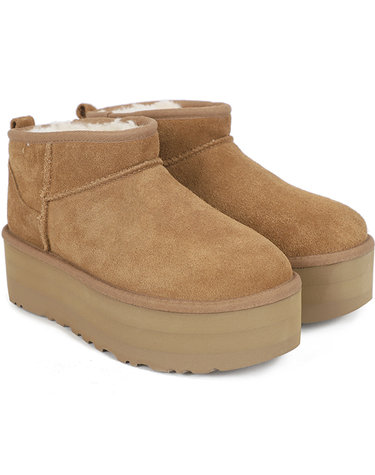 어그 UGG 여성 클래식 울트라 미니 플랫폼 부츠 체스트넛 (1135092-CHE)