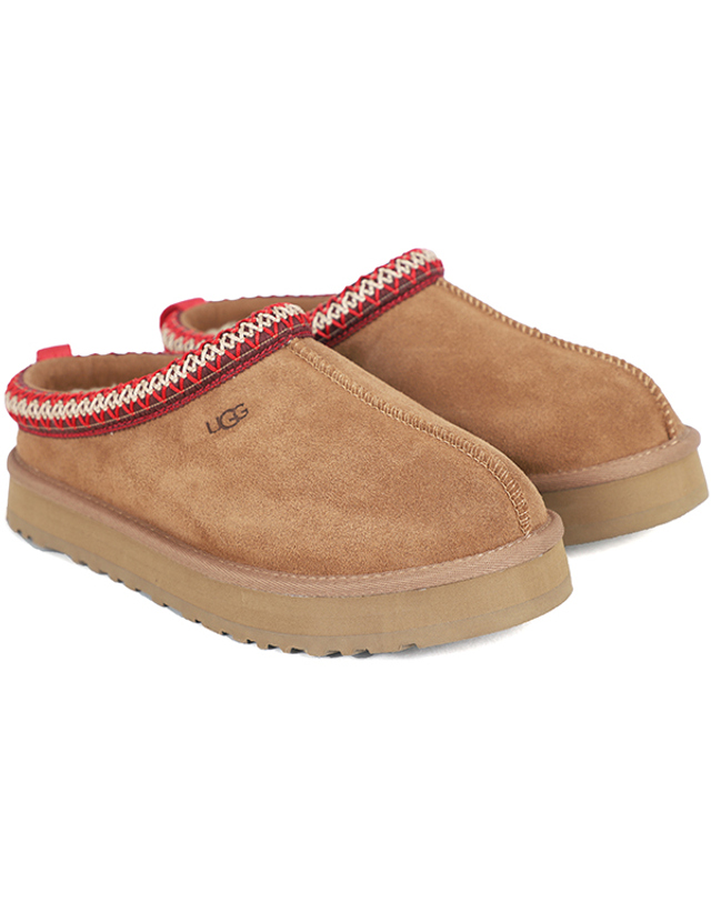 어그 어그 UGG 키즈 타즈 슬리퍼 체스트넛 (1143776K-CHE) 착용컷
