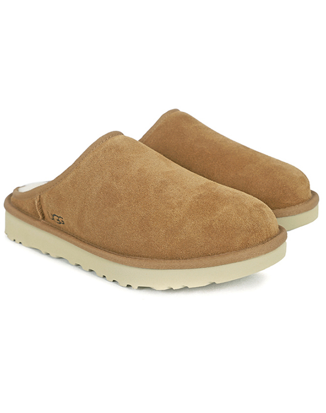 어그 어그 UGG 남성 양털 슬리퍼 클래식 슬립온 체스트넛 (1129290-CHE) 착용컷