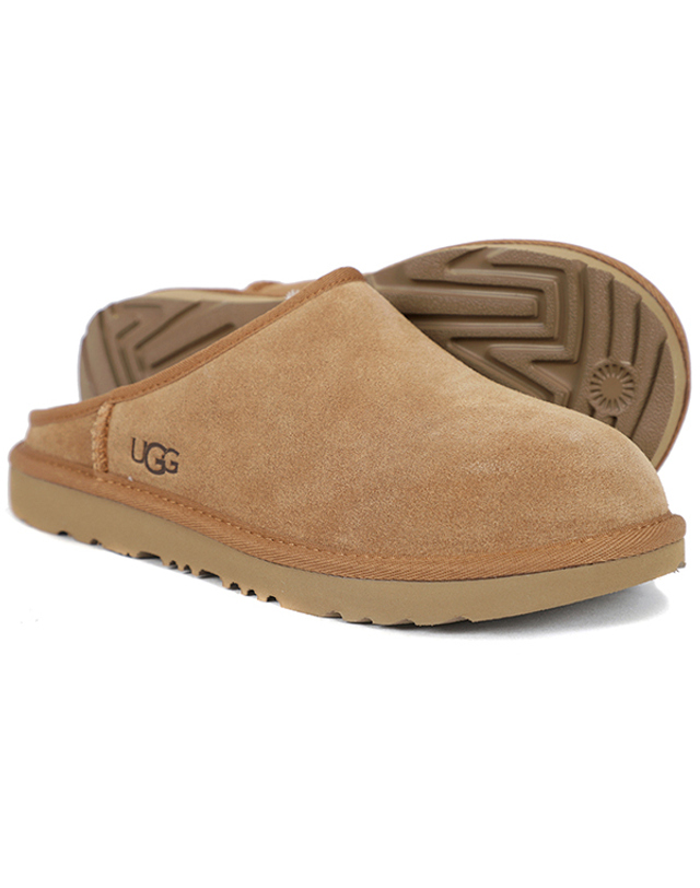 어그 어그 UGG 키즈 클래식 슬립온 체스트넛 뮬 방한 겨울 슬리퍼 (1161030K-CHE) 착용컷