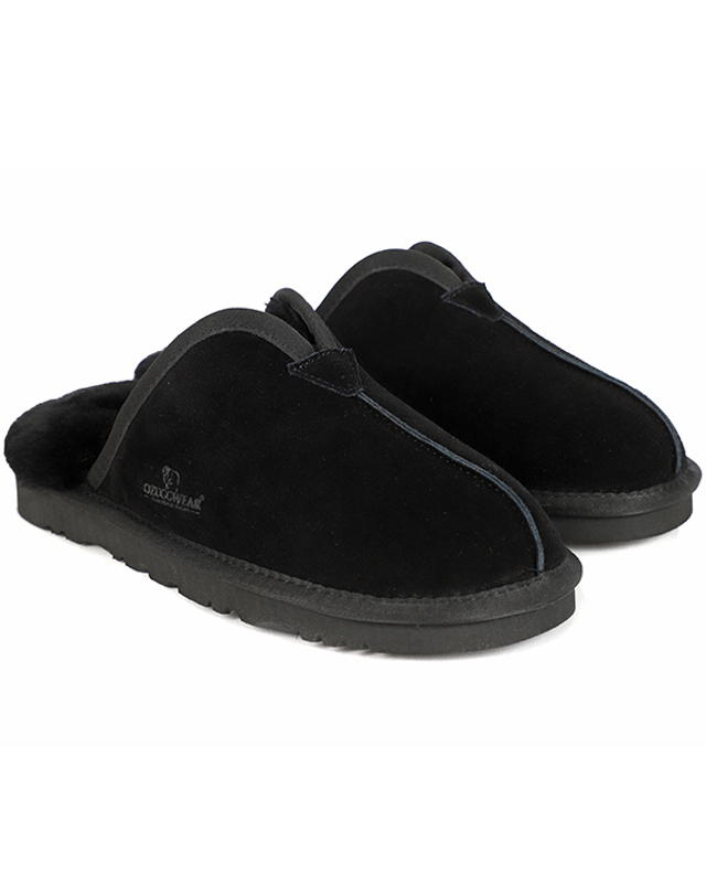 오즈웨어 오즈어그웨어 남성 양털 슬리퍼 UGG 메이슨 (OUW128-BLACK) 착용컷