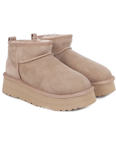 오즈어그웨어 여성 미니 양털 부츠 UGG 클래식 플랫폼 울트라 (OUW101P-BRONZE)