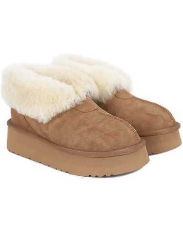오즈어그웨어 여성 양털 부츠 UGG 아드리안 앵클 플랫폼 (OUW108P-CHESTNUT)