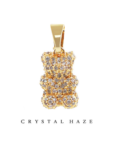크리스탈 헤이즈 펜던트 Pave Nostalgia Bear Pendant - Pave Clear (PNB-PaveClear)