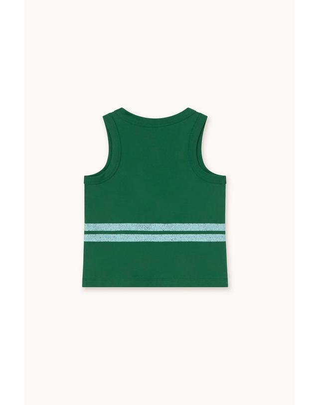 타이니코튼 타이니코튼 25SS 키즈 나시 티셔츠 TINY TANK TOP LOGO STRIPES SS25-147-R21 착용컷