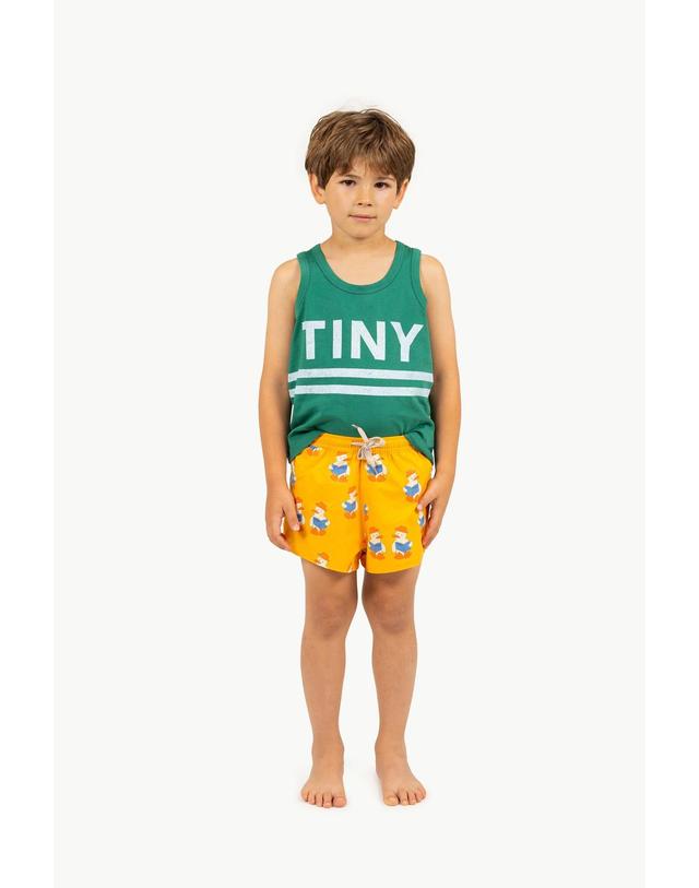 타이니코튼 타이니코튼 25SS 키즈 나시 티셔츠 TINY TANK TOP LOGO STRIPES SS25-147-R21 착용컷