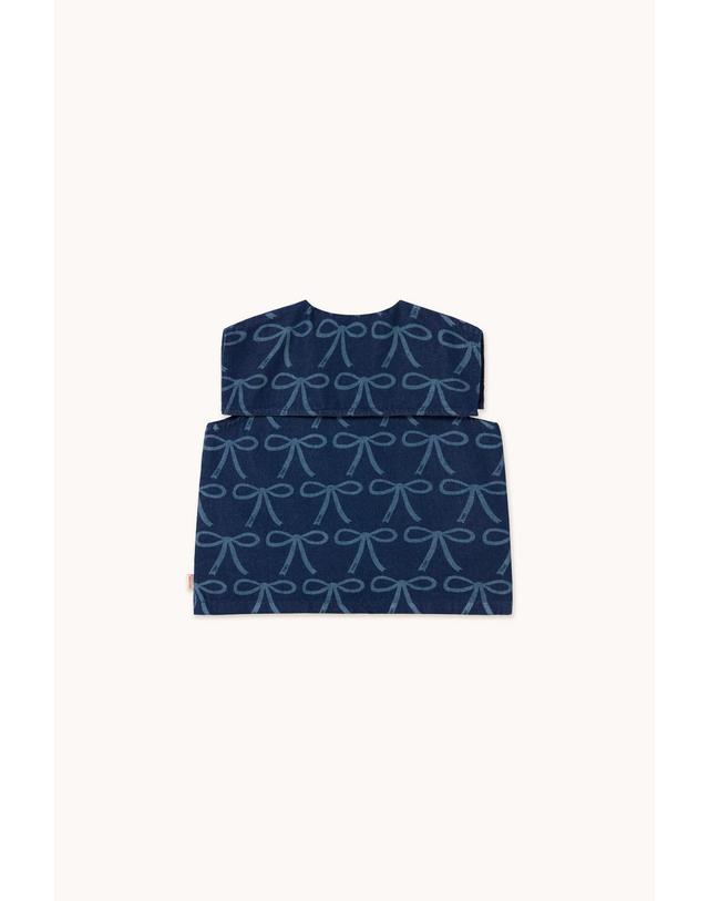 타이니코튼 타이니코튼 25SS 키즈 데님 블라우스 BOWS BLOUSE SS25-233-R49 착용컷