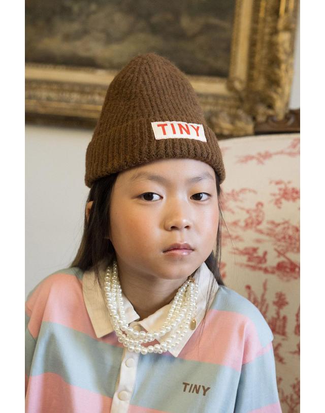 타이니코튼 타이니코튼 25FW 키즈 비니 SOLID BEANIE AW25-140-M05 착용컷