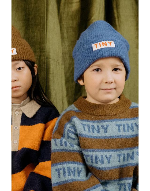 타이니코튼 타이니코튼 25FW 키즈 비니 SOLID BEANIE AW25-140-S02 착용컷
