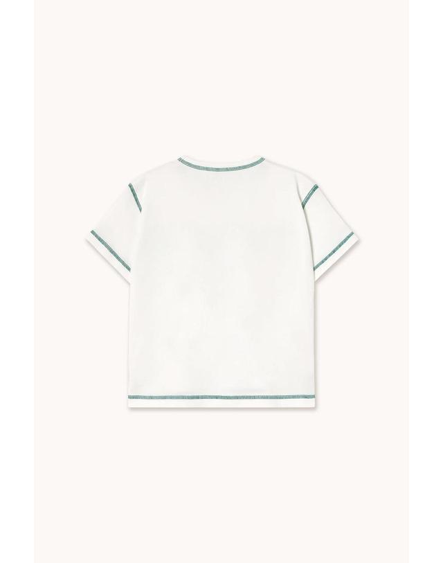 타이니코튼 타이니코튼 25FW 아동 반팔티셔츠 CONTRAST TEE AW25-262-104 착용컷