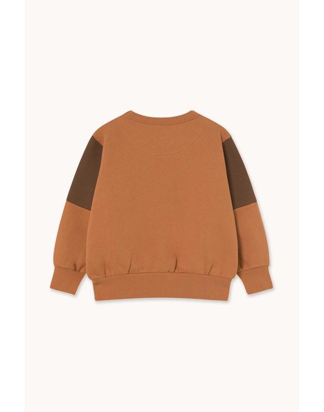 타이니코튼 타이니코튼 25FW 아동 오가닉 맨투맨 TINY COLOR BLOCK SWEATSHIRT AW25-274-R11 (기모) 착용컷