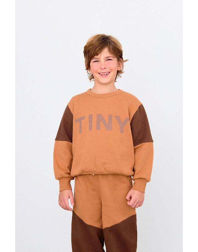 타이니코튼 타이니코튼 25FW 아동 오가닉 맨투맨 TINY COLOR BLOCK SWEATSHIRT AW25-274-R11 (기모) 착용컷