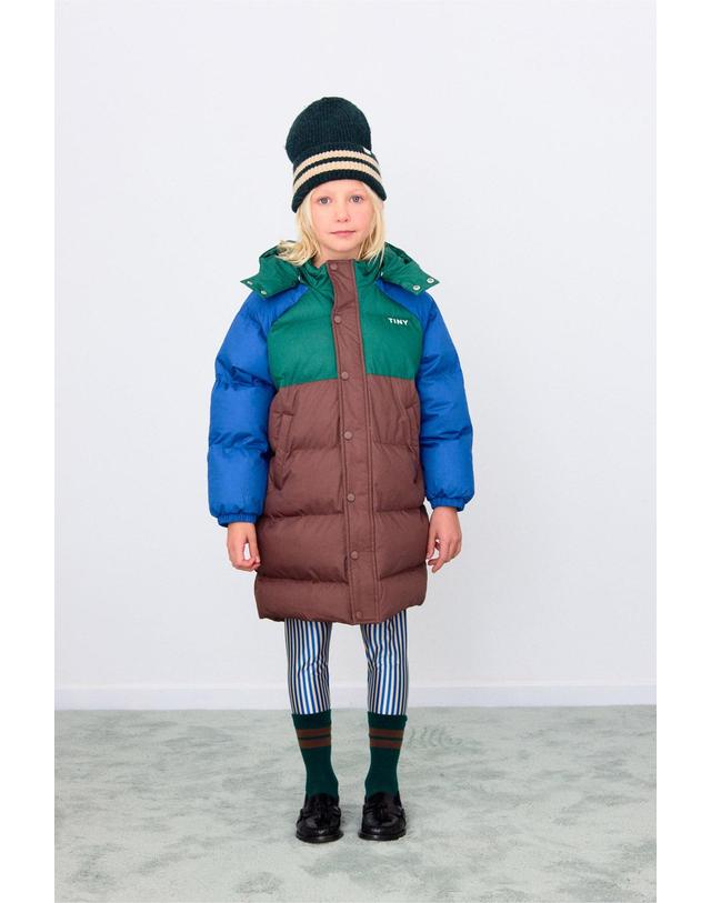타이니코튼 타이니코튼 25FW 아동 롱패딩 자켓 COLOR BLOCK PADDED JACKET AW25-141-M05 착용컷
