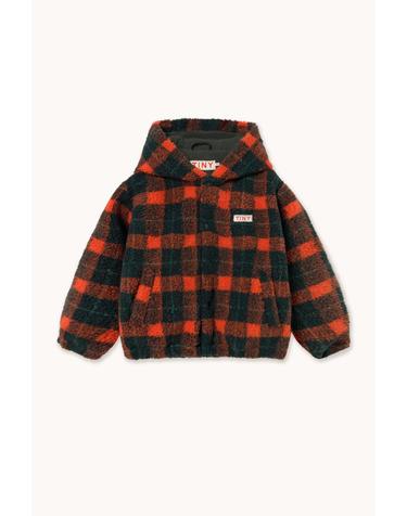 타이니코튼 26FW 아동 후리스 자켓 RED CHECK SHERPA HOODIE AW26-240-008