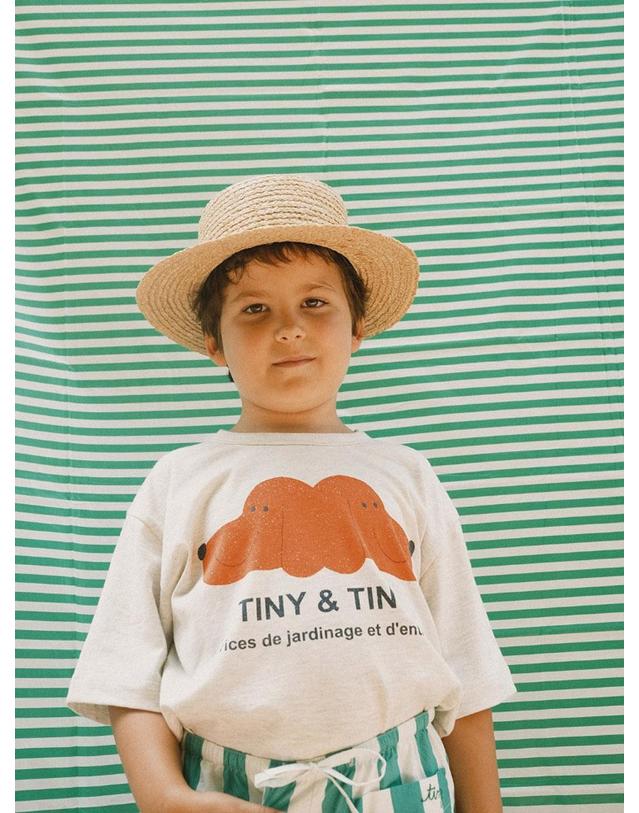 타이니코튼 타이니코튼 26SS 아동 반팔 티셔츠 Tiny Graphic Tee SS26-063-R24 착용컷