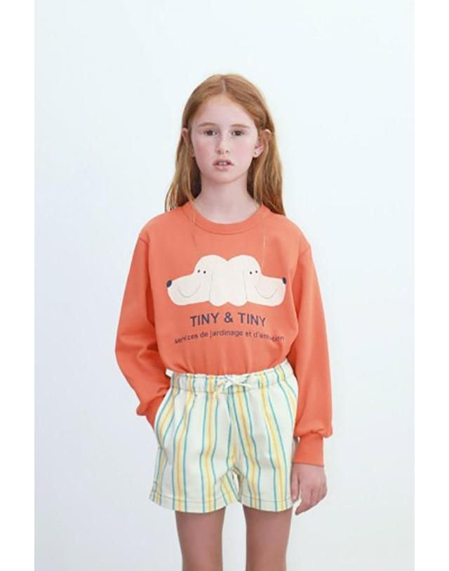 타이니코튼 타이니코튼 26SS 아동 맨투맨 Tiny Graphic Sweatshirt SS26-156-J08 착용컷