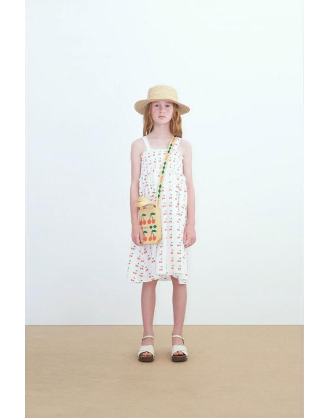 타이니코튼 타이니코튼 26SS 아동 원피스 Cherries Strap Dress SS26-020-104 착용컷