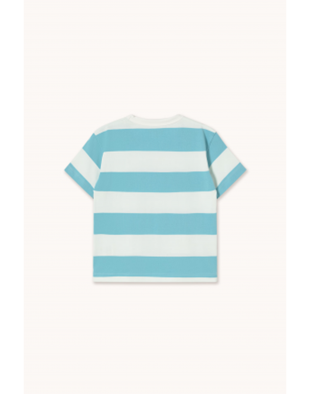 타이니코튼 타이니코튼 26SS 아동 반팔 티셔츠 STRIPES KNIT TEE SS26-077-T13 착용컷