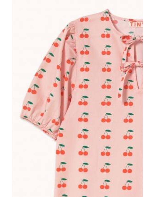 타이니코튼 타이니코튼 26SS 아동 원피스 CHERRIES DRESS SS26-274-N08 착용컷