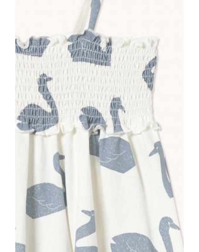 타이니코튼 타이니코튼 26SS 아동 원피스 BIG SWANS KNITTED DRESS SS26-003-104 착용컷