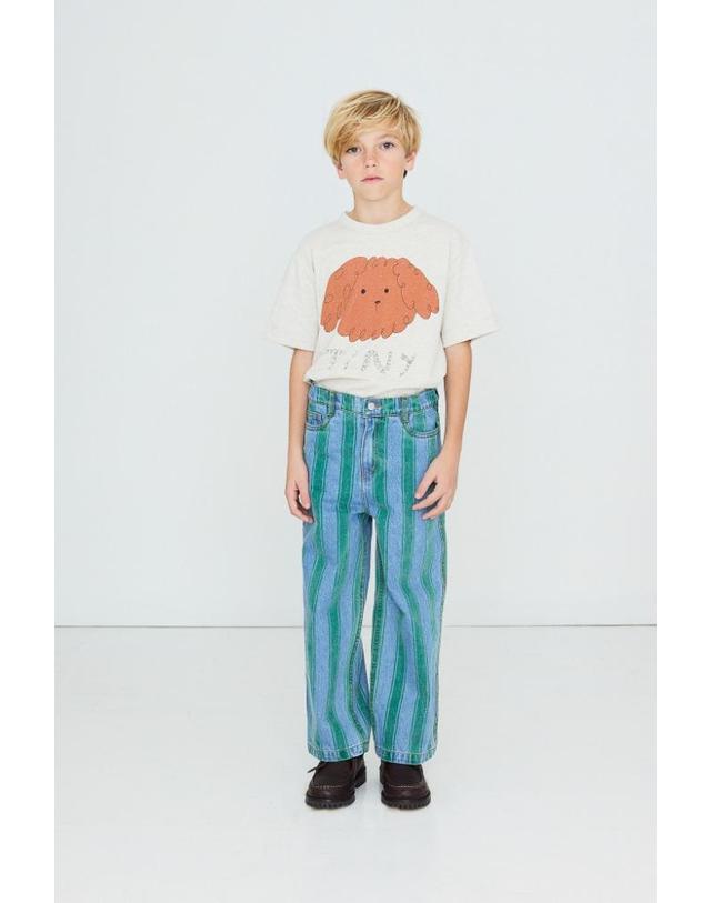 타이니코튼 타이니코튼 26FW 아동 반팔 티셔츠 CURLY DOG GRAPHIC TEE AW26-411-R24 착용컷