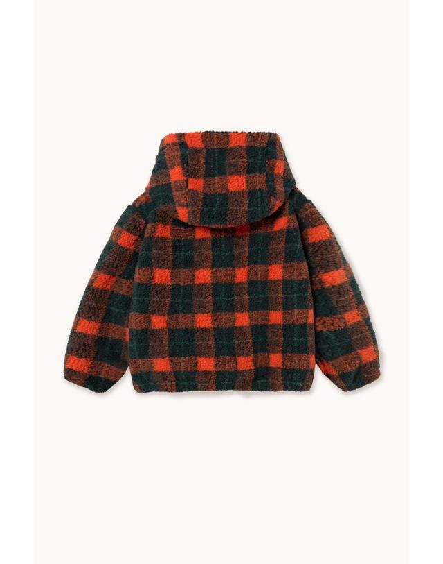 타이니코튼 타이니코튼 26FW 아동 후리스 자켓 RED CHECK SHERPA HOODIE AW26-240-008 착용컷