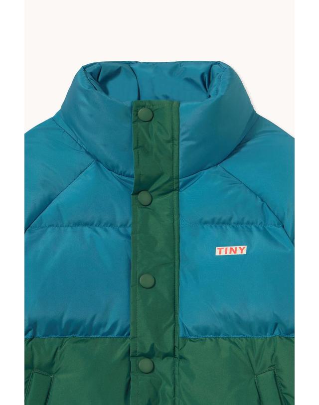 타이니코튼 타이니코튼 26FW 아동 패딩 자켓 COLOR BLOCK SHORT PADDED JACKET AW26-178-U01 착용컷