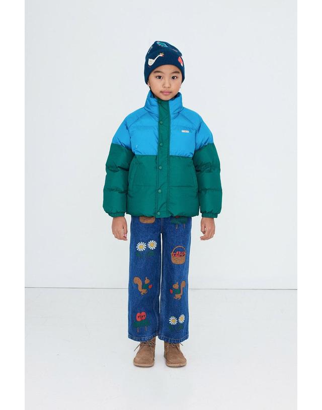 타이니코튼 타이니코튼 26FW 아동 패딩 자켓 COLOR BLOCK SHORT PADDED JACKET AW26-178-U01 착용컷